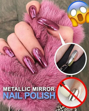 Vernis à ongles miroir métallique glamour