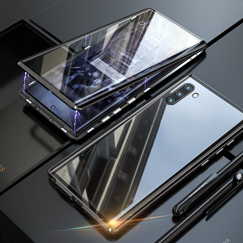 🔥Coque de téléphone double face en verre trempé magnétique Samsung
