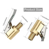 🔥👍Valves de pneus avec adaptateurs à clip, valves de pneus étanches, adaptées au raccordement d'accessoires et d'outils aux pompes de compresseur d'air des véhicules.