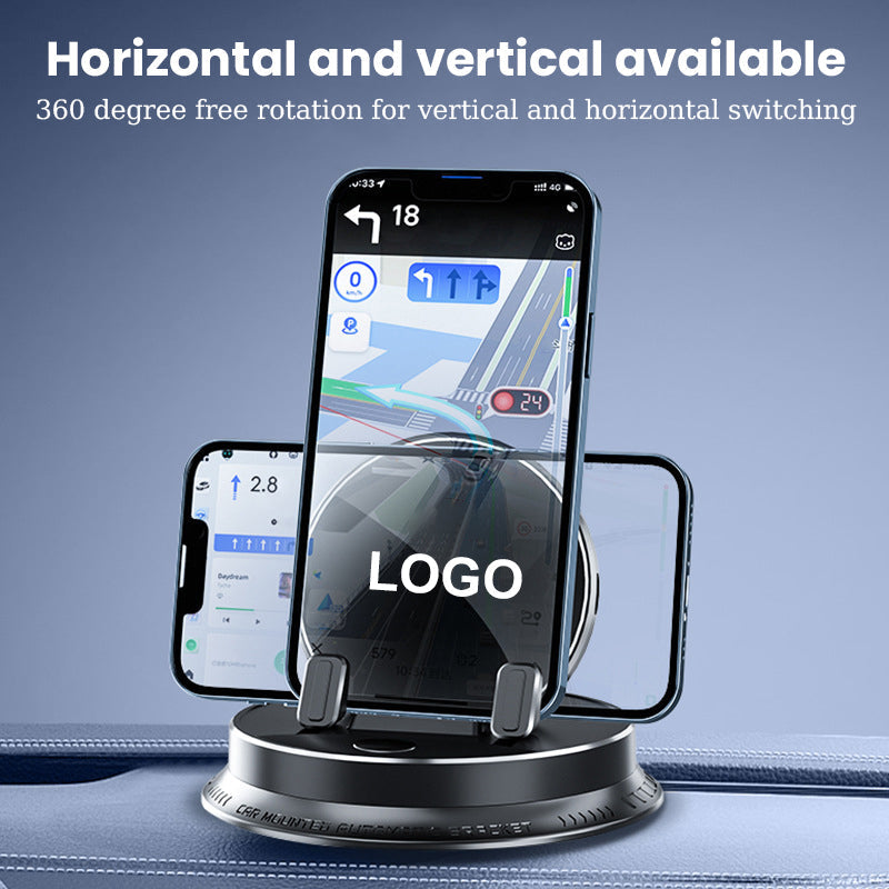 Tableau de bord multifonctionnel de voiture électrique Support de téléphone portable avec logo