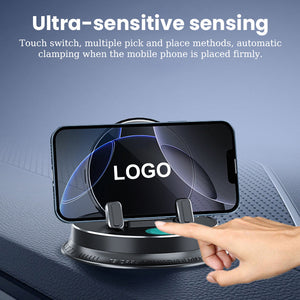 Tableau de bord multifonctionnel de voiture électrique Support de téléphone portable avec logo