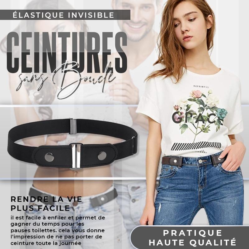 Ceinture élastique invisible sans boucle