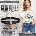 Ceinture élastique invisible sans boucle