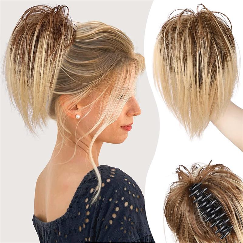 Postiche Queue de Cheval Ondulé A Pince Ombre Ponytail Extension - Brun Postiche Queue de Cheval Ondulé A Pince Ombre Ponytail Extension - Brun