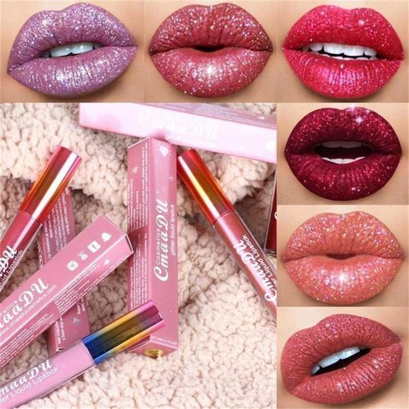 Glitter Waterproof Long Lasting Lip Gloss