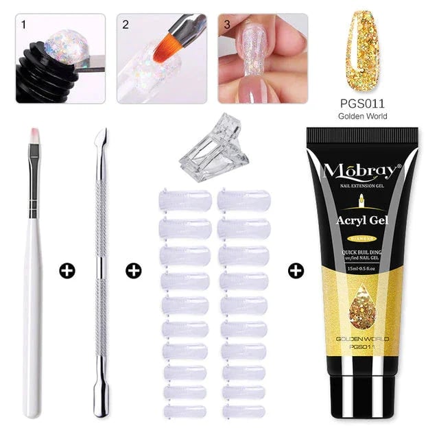 Kit d'ongles Polygel de vente chaude