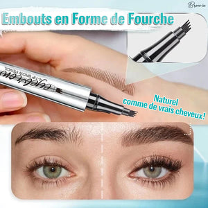 Stylo à sourcils Microblading étanche 3D 4 crayon de tatouage à pointe de fourche