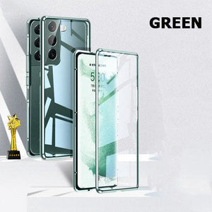 Coque magnétique en verre trempé double face pour Samsung