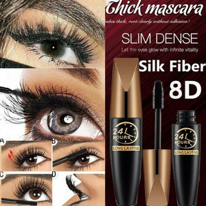 Mascara allongeant épais 4D Waterproof Silk Fibre