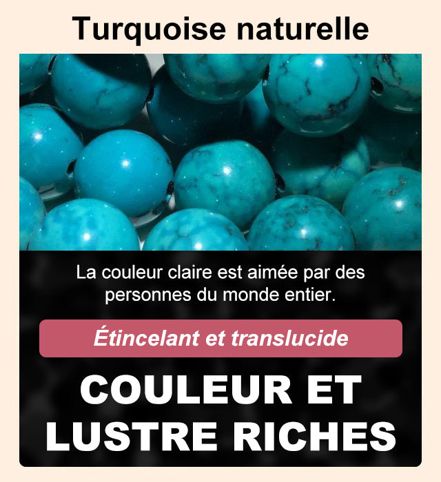 Bracelet de perles Dzi à neuf yeux mantra turquoise à six caractères