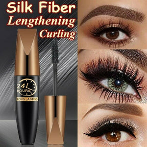 Mascara allongeant épais 4D Waterproof Silk Fibre