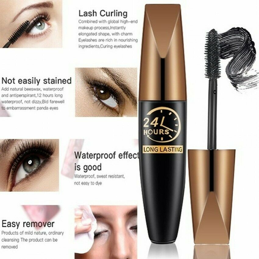 Mascara allongeant épais 4D Waterproof Silk Fibre