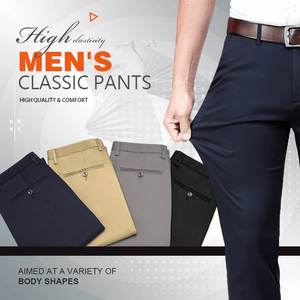 Pantalon classique pour hommes à bonne élasticité