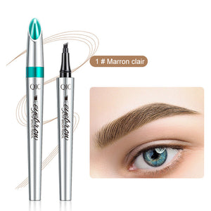 Stylo à sourcils Microblading étanche 3D 4 crayon de tatouage à pointe de fourche